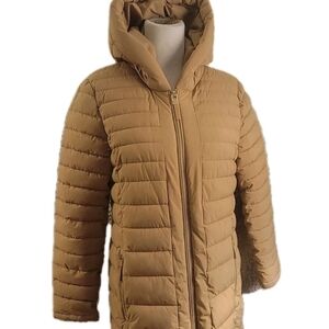 Tommy Hilfiger Navy Logo Patch Jacket with Tan Lining